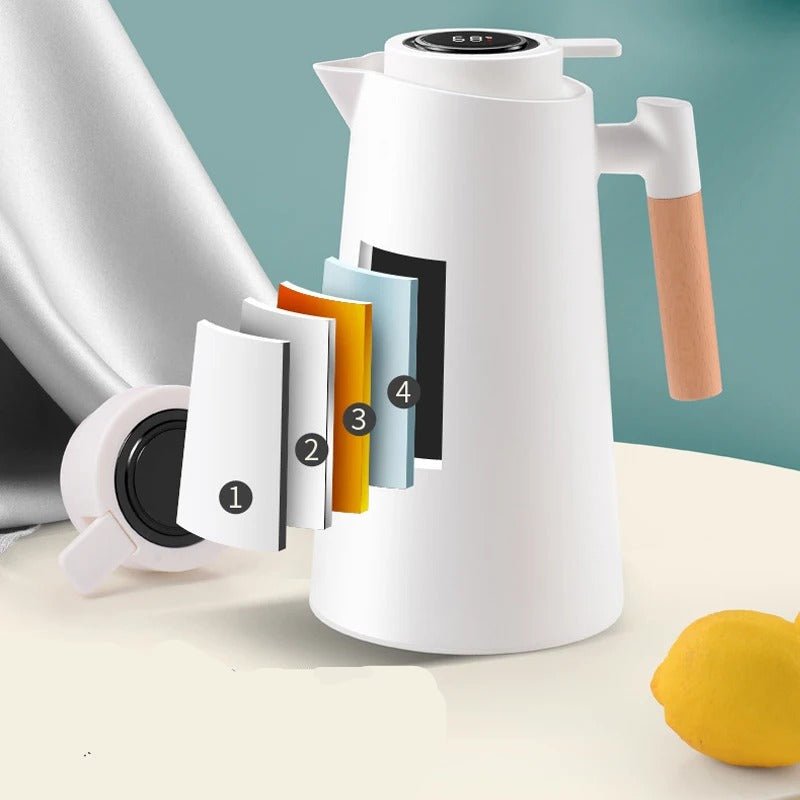 Carafe avec affichage numérique de la température et poignée