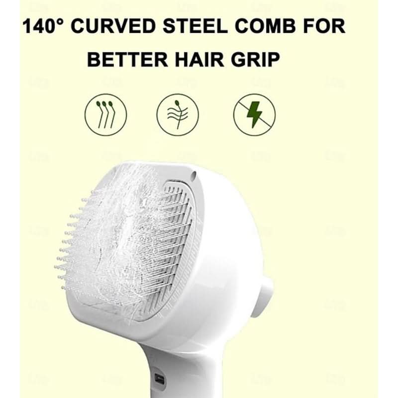 Brosse de massage 2-en-1 pour un pelage brillant