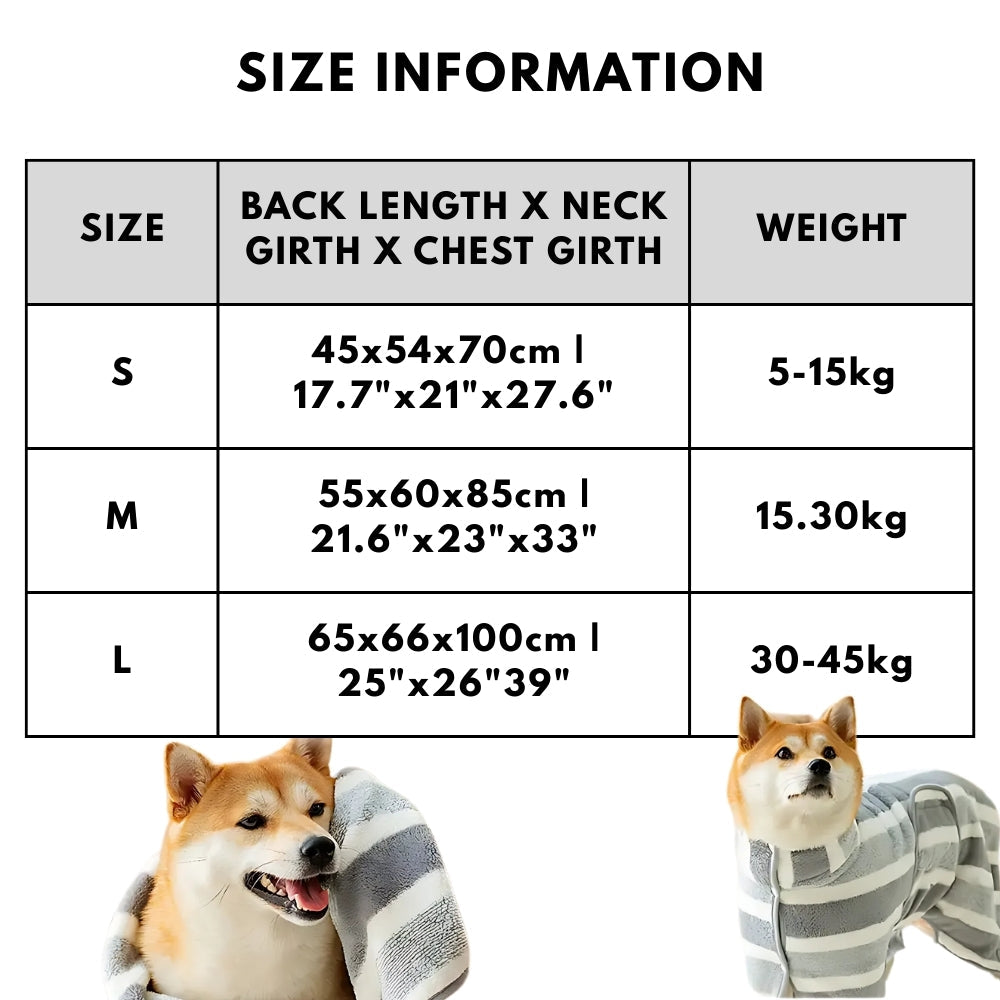 Robe de Séchage pour Chien à Toucher Doux