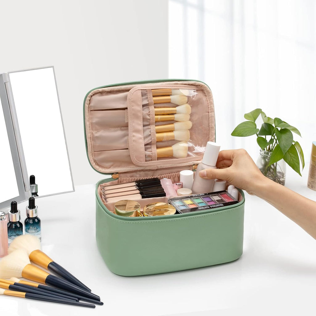 Organisateur de maquillage portable avec séparateurs