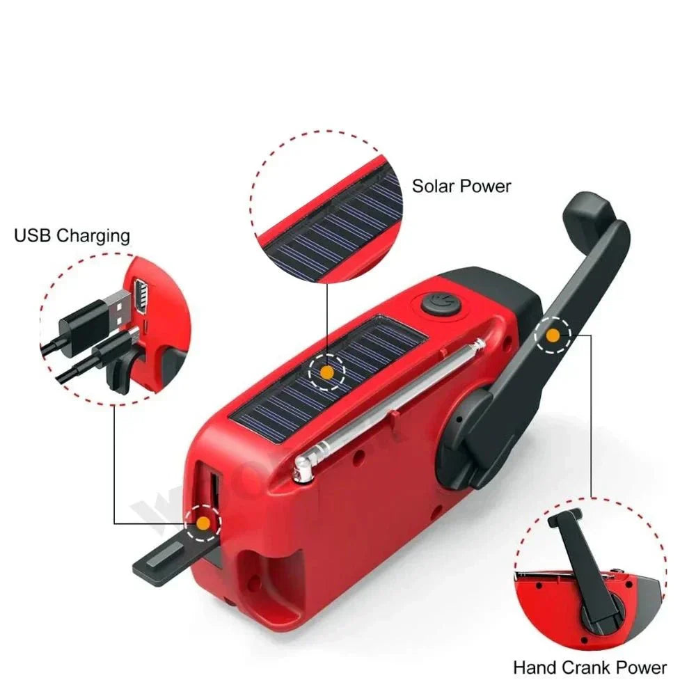 Skanto | Radio d'urgence à énergie solaire et powerbank – Soyez prêt à tout moment, n'importe où