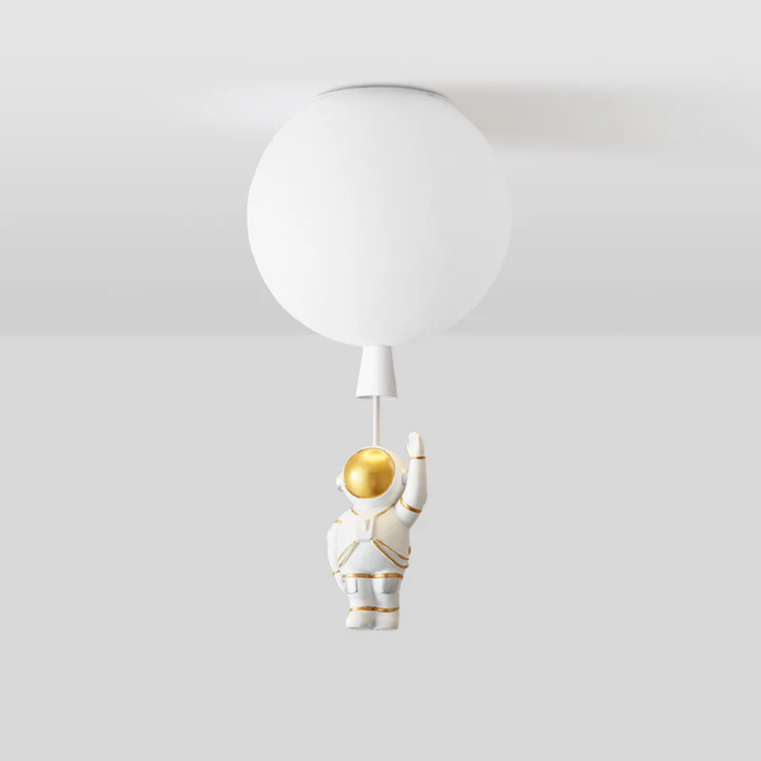 Lustre LED Tendance Lune/Astronaute pour chambre d'enfant - CosmoGlow