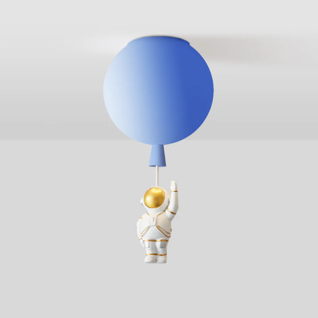 Lustre LED Tendance Lune/Astronaute pour chambre d'enfant - CosmoGlow