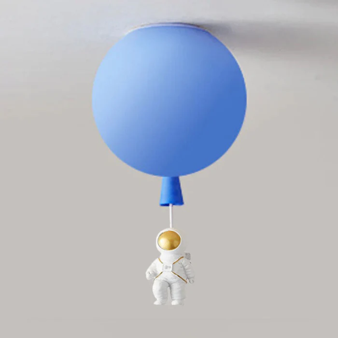 Lustre LED Tendance Lune/Astronaute pour chambre d'enfant - CosmoGlow