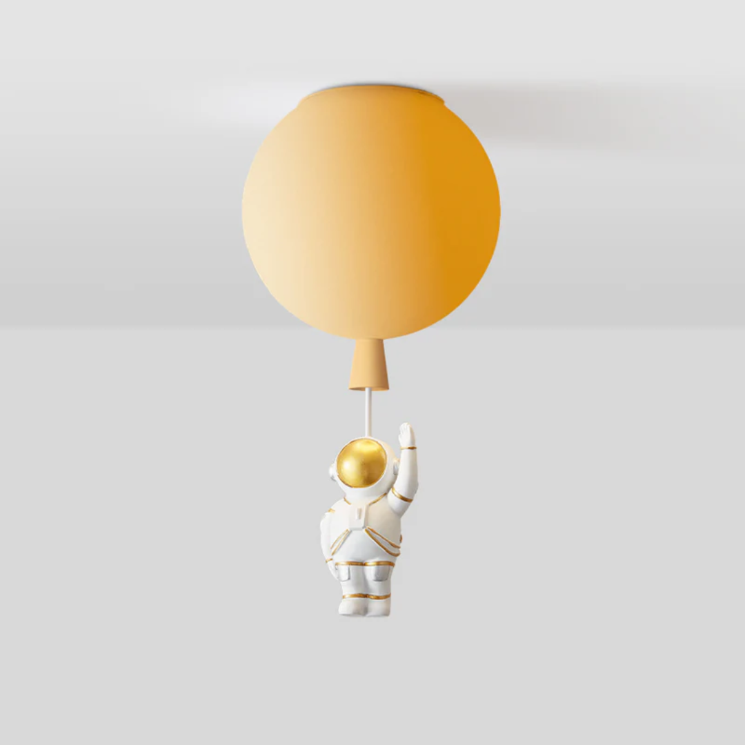 Lustre LED Tendance Lune/Astronaute pour chambre d'enfant - CosmoGlow