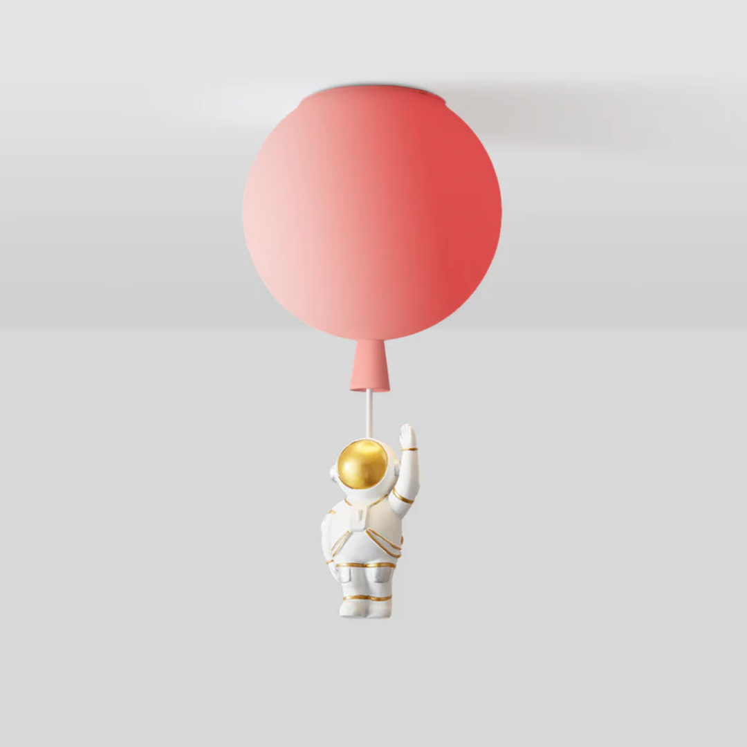 Lustre LED Tendance Lune/Astronaute pour chambre d'enfant - CosmoGlow