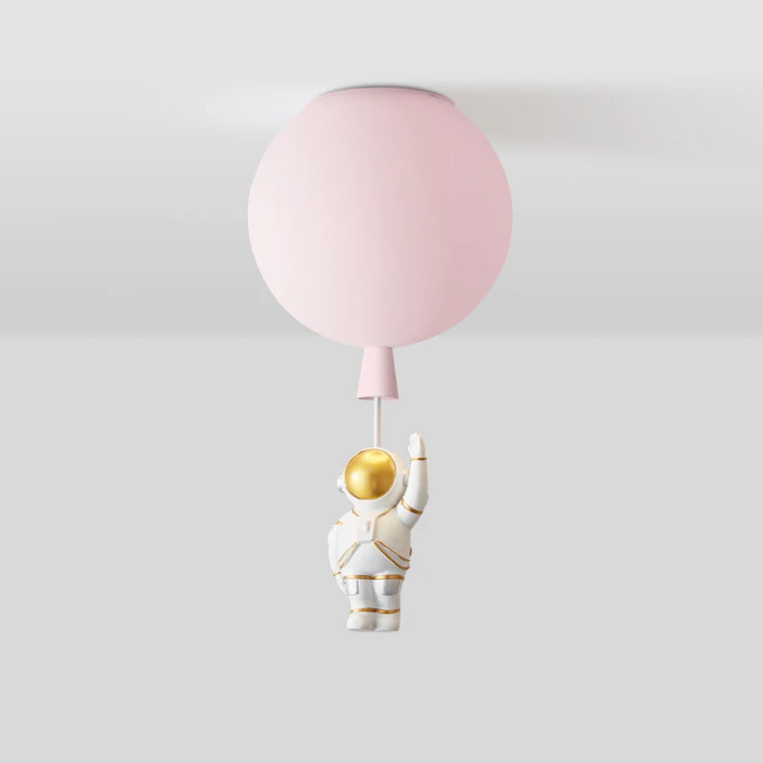 Lustre LED Tendance Lune/Astronaute pour chambre d'enfant - CosmoGlow