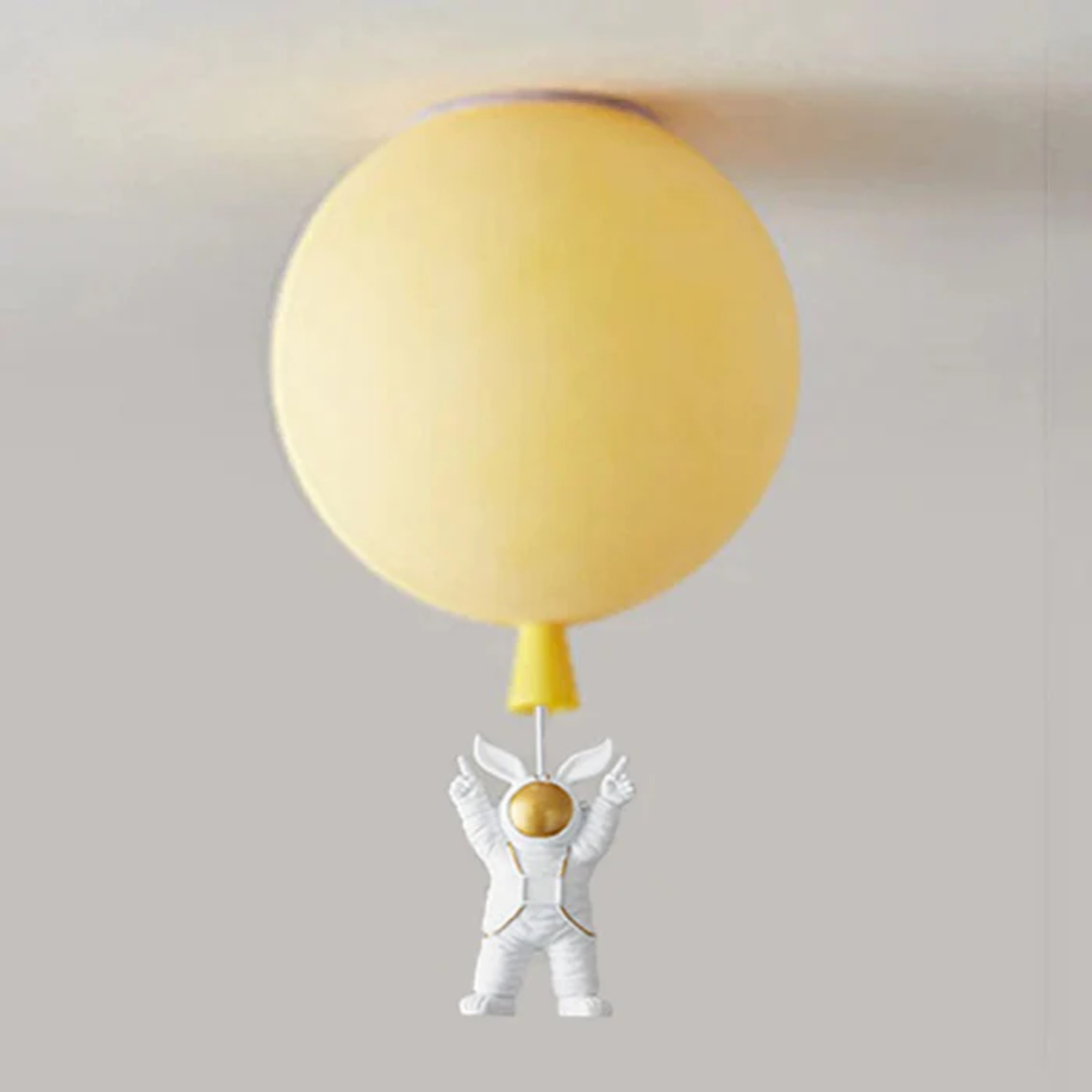 Lustre LED Tendance Lune/Astronaute pour chambre d'enfant - CosmoGlow