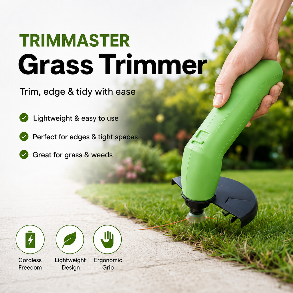 TRIMMASTER - Taille-haie Mini Sans Fil Léger avec Cutter Réglable