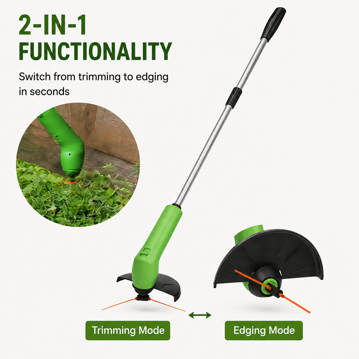 TRIMMASTER - Taille-haie Mini Sans Fil Léger avec Cutter Réglable