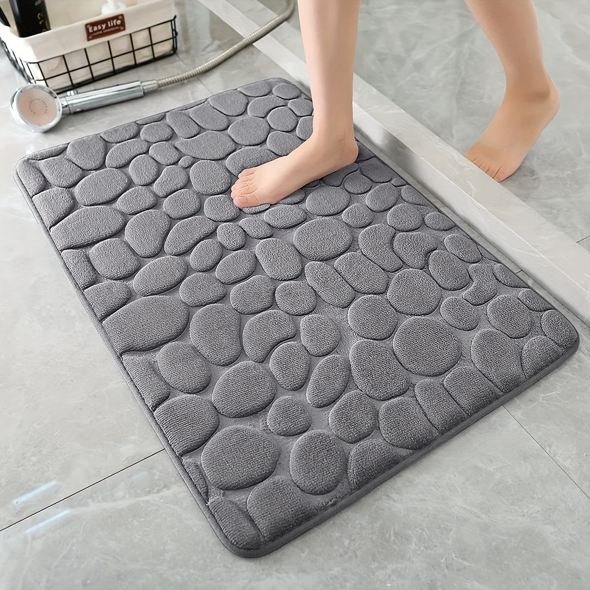 Tapis de Bain Ultra Absorbant Antidérapant pour Salles de Bain