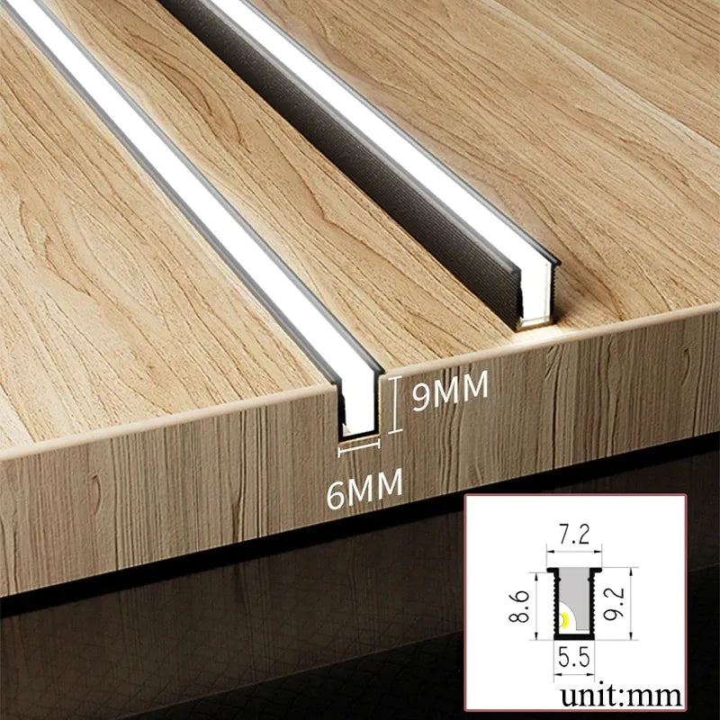 Skanto | Bande LED sous placard | Ultra Fine | DC12V, 10W/m | Découpable & Choix de Température de Couleur