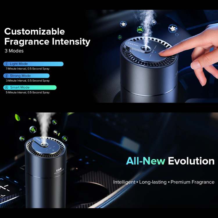 UltraFresh Désodorisant de Voiture – Parfum Auto avec 60 Jours d'Autonomie & Construction Premium