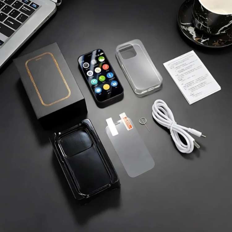 Téléphone Mini Compact UltraLite avec Caméra HD et Bluetooth