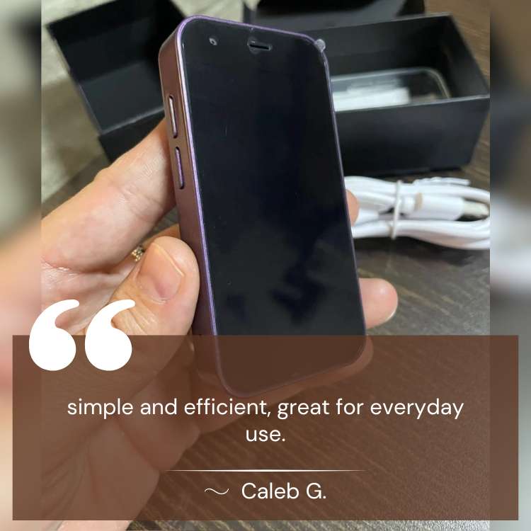 Téléphone Mini Compact UltraLite avec Caméra HD et Bluetooth