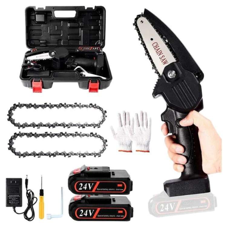 Mini tronçonneuse UltraSharp 24V (Deux batteries)