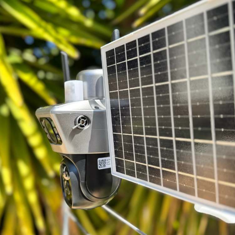 Caméra Solaire UltraVision – Protection Sans Fil à 360°, Jour et Nuit