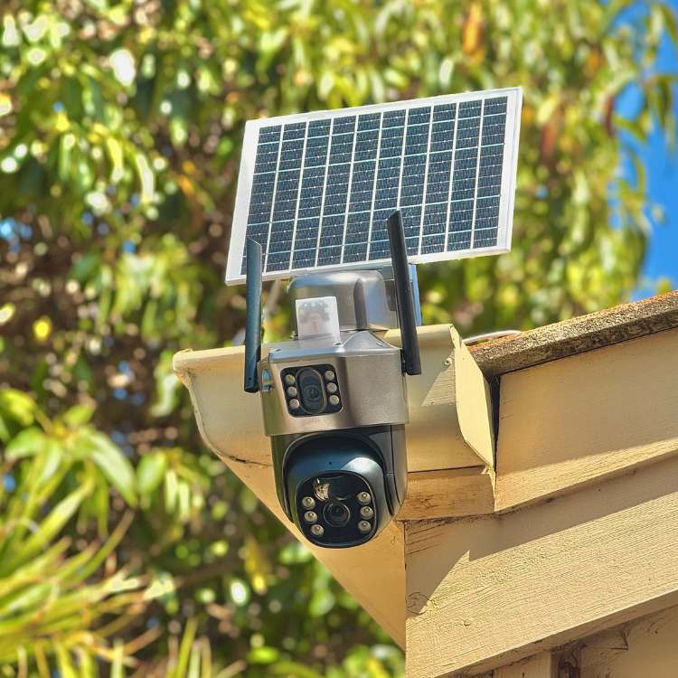 Caméra Solaire UltraVision – Protection Sans Fil à 360°, Jour et Nuit