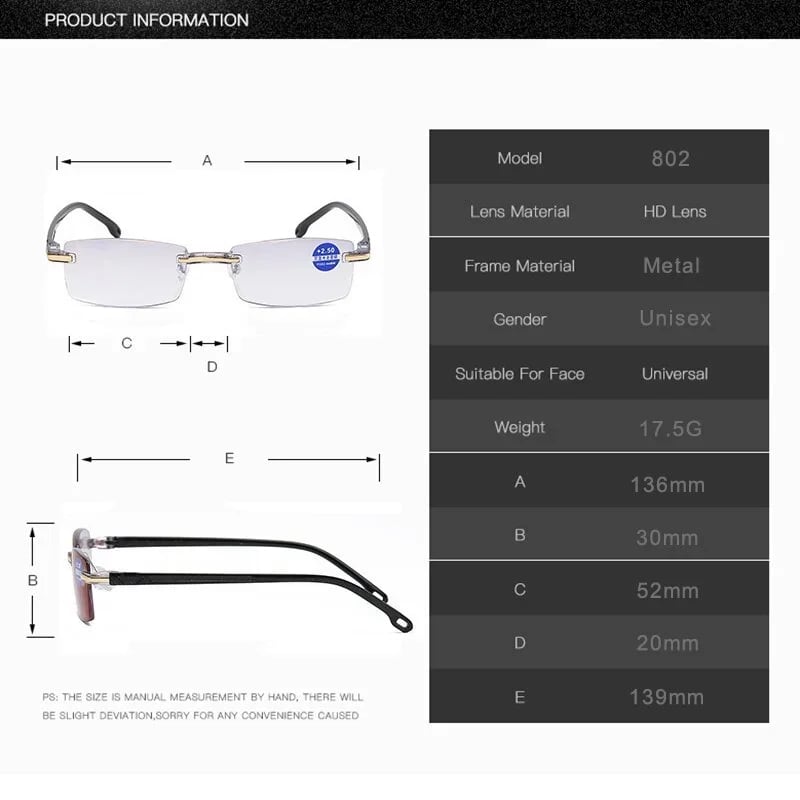 Lunettes Unisexes Contre la Lumière Bleue pour Ordinateur & Lecture