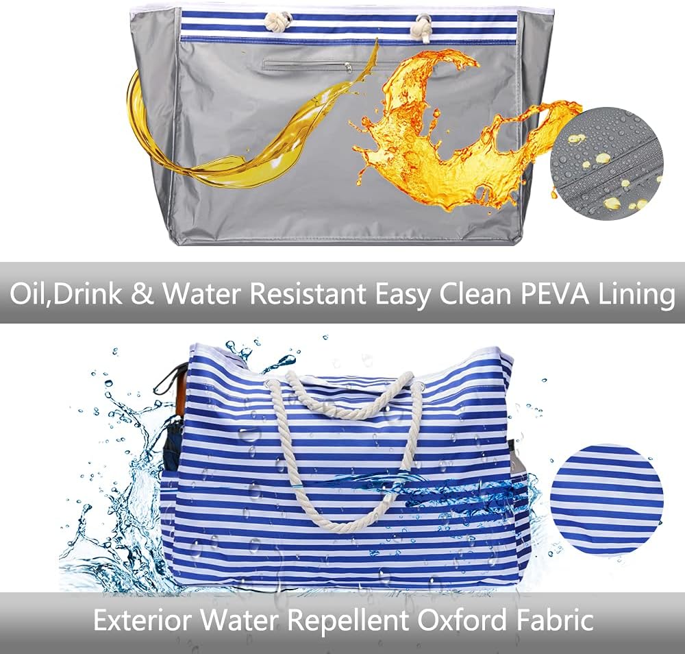 Sac de Plage Unisexe Extra Large Imperméable & Étui de Voyage