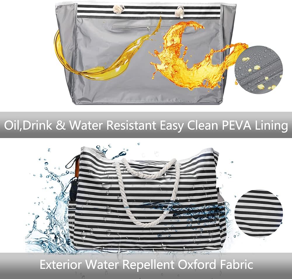 Sac de Plage Unisexe Extra Large Imperméable & Étui de Voyage