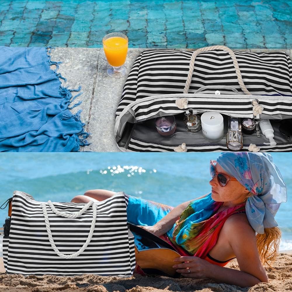 Sac de Plage Unisexe Extra Large Imperméable & Étui de Voyage