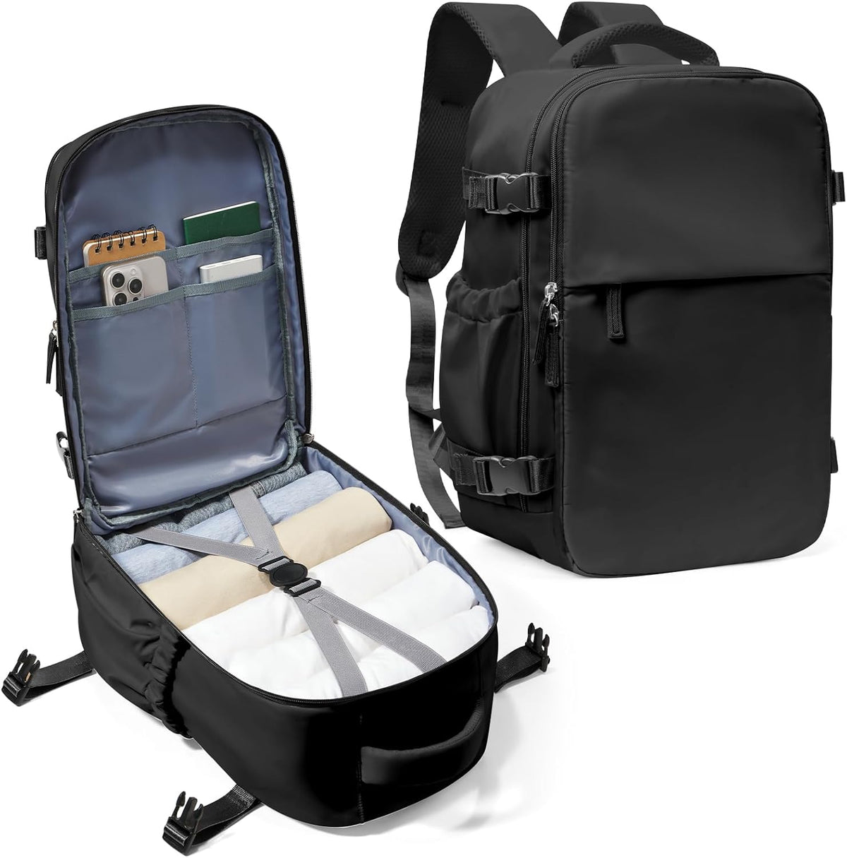 Sac de transport unisexe à plusieurs compartiments pour ordinateur portable de 14 pouces
