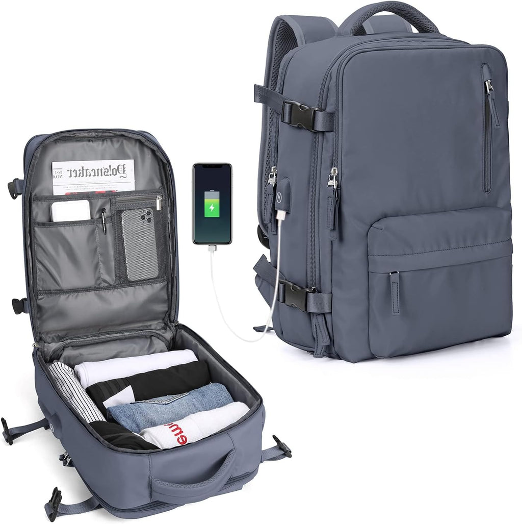 Sac de transport unisexe à plusieurs compartiments pour ordinateur portable de 14 pouces