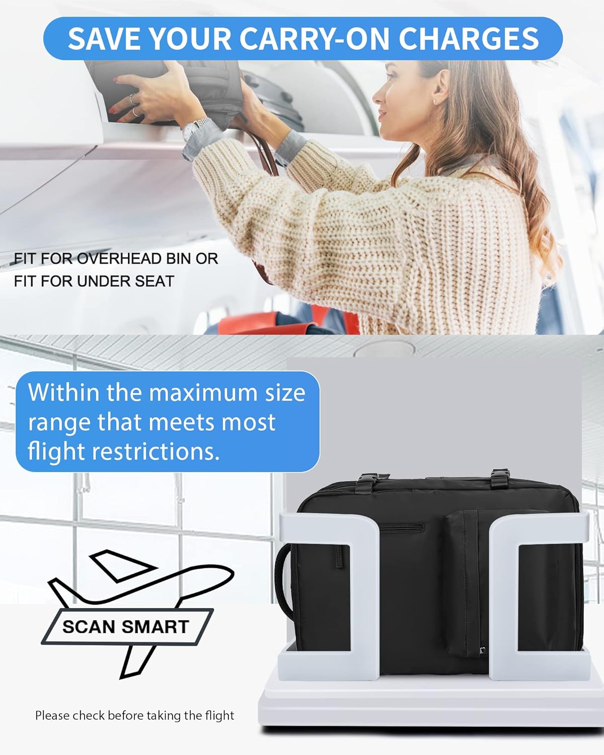 Sac de transport unisexe à plusieurs compartiments pour ordinateur portable de 14 pouces