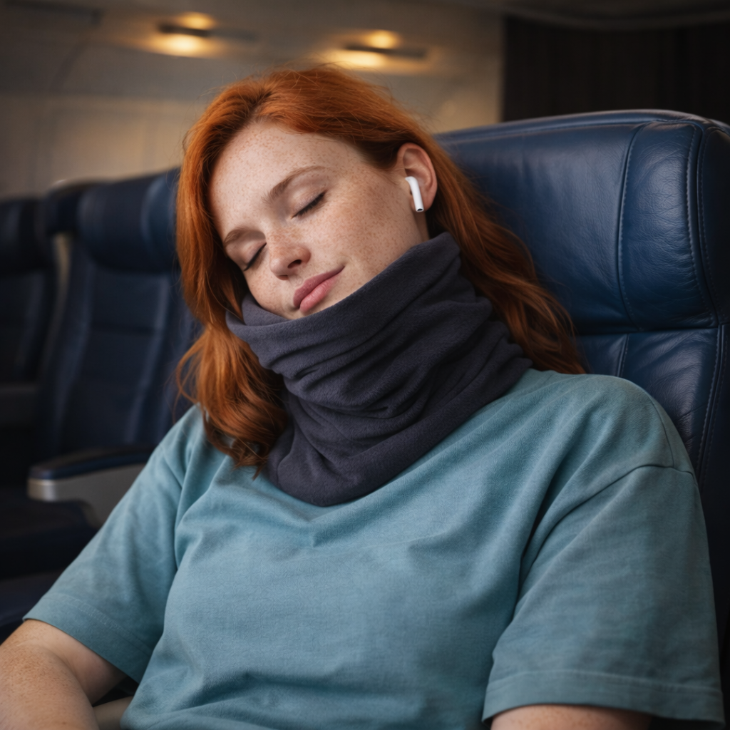 Coussin de Voyage Unisexe pour un Soutien de Cou Vertical