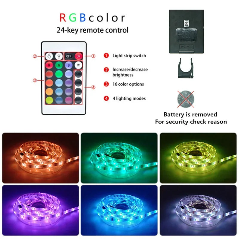 BANDE LED USB AVEC CHANGEMENT DE COULEUR - LUMIÈRE RGB POUR DÉCORATION DE PIÈCE & ÉCLAIRAGE ARRIÈRE DE TÉLÉVISEUR