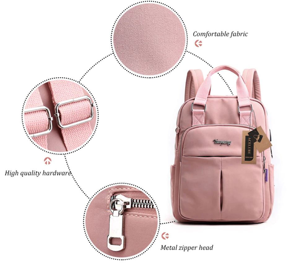 Sac à dos anti-vol avec chargement USB résistant à l'eau – Design multi-compartiments