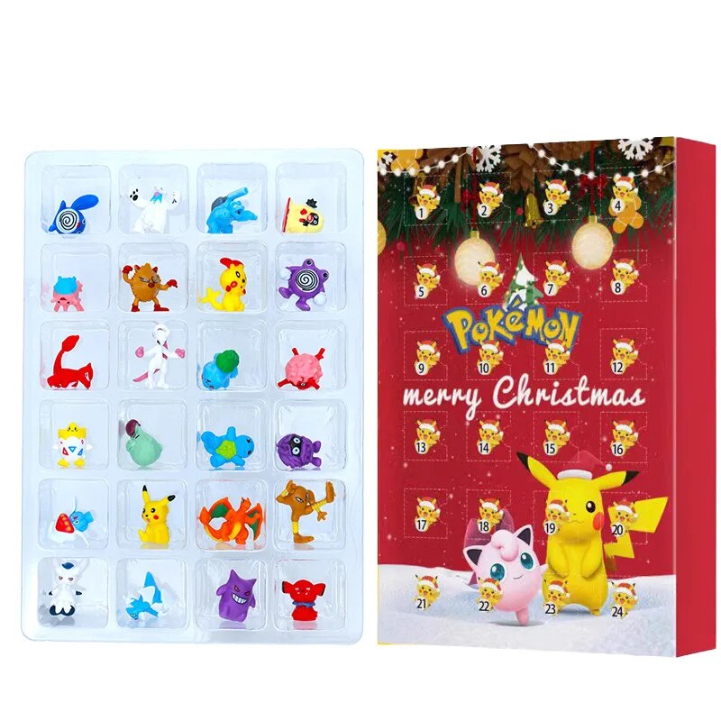 24 Figurines Pokémon & Compte à Rebours