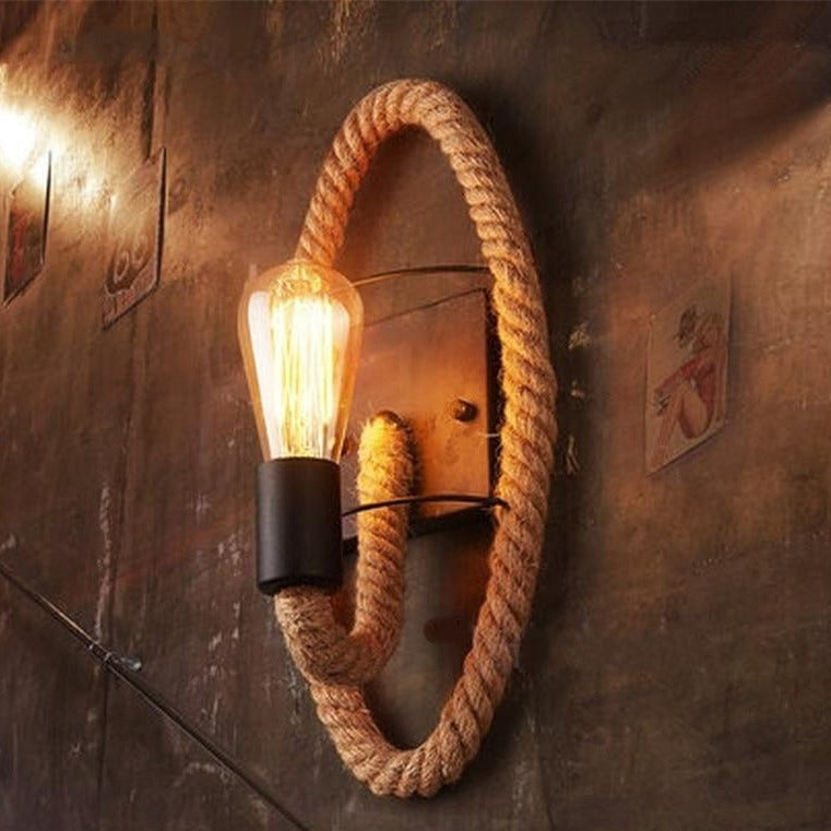 Applique Murale Vintage en Corde - RusticRope