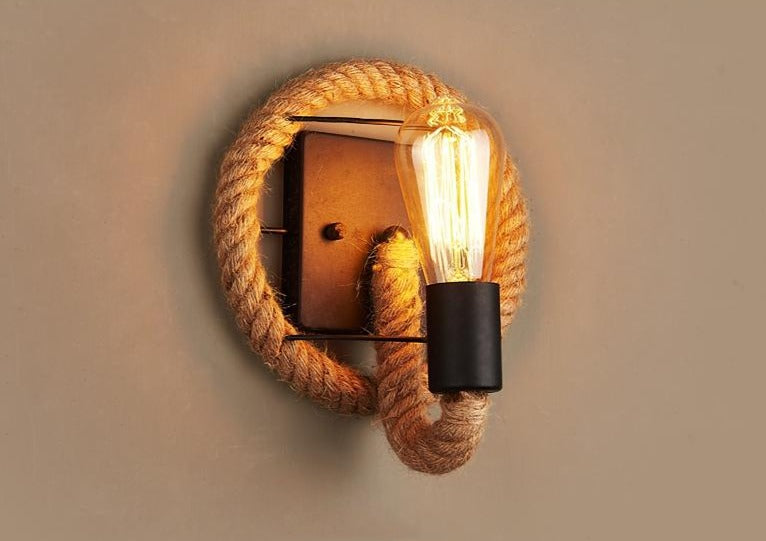 Applique Murale Vintage en Corde - RusticRope