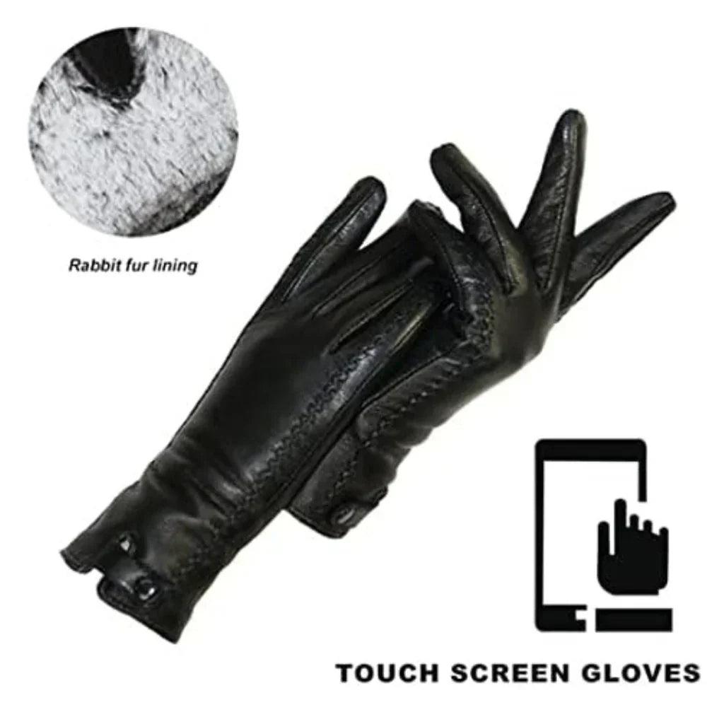 Gants en Cuir Vintage pour Femmes - RetroGrove