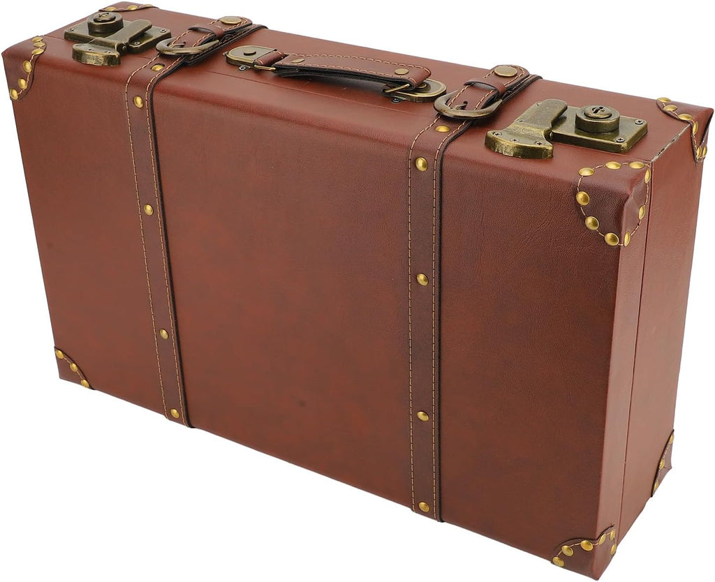 Valise de Voyage en Cuir Vintage avec Serrure en Alliage – Brun Héritage