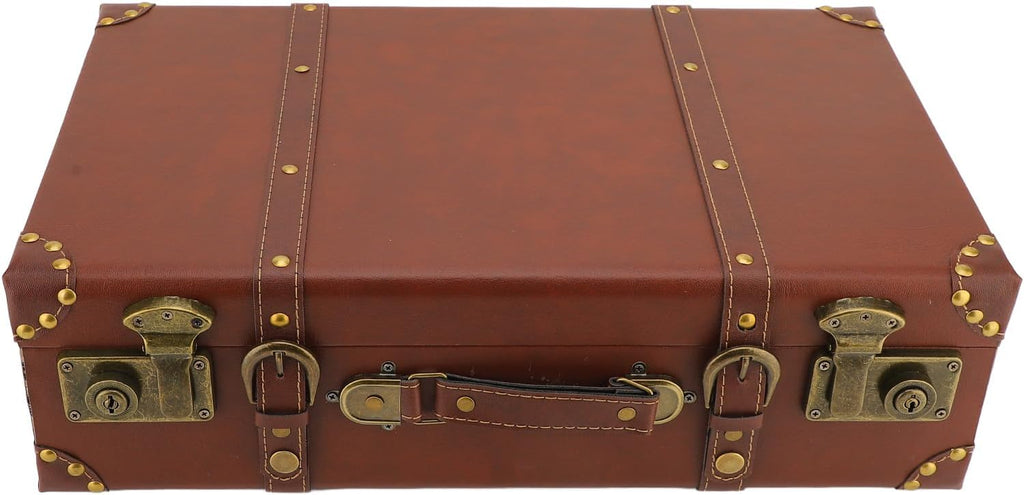 Valise de Voyage en Cuir Vintage avec Serrure en Alliage – Brun Héritage