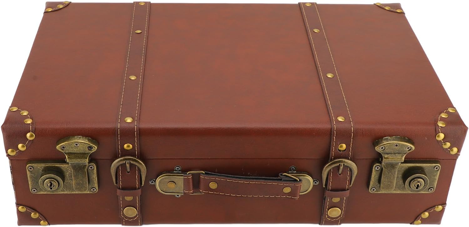 Valise de Voyage en Cuir Vintage avec Serrure en Alliage – Brun Héritage