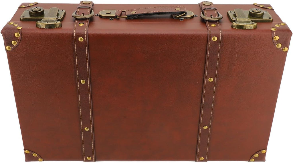 Valise de Voyage en Cuir Vintage avec Serrure en Alliage – Brun Héritage