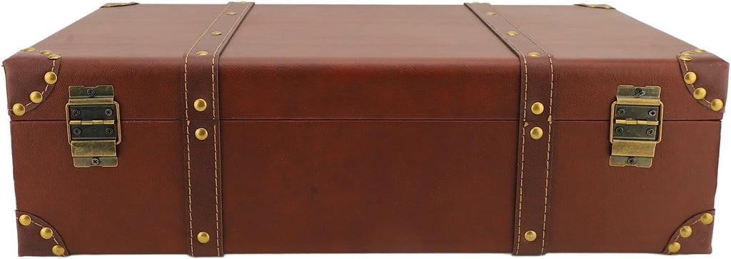 Valise de Voyage en Cuir Vintage avec Serrure en Alliage – Brun Héritage