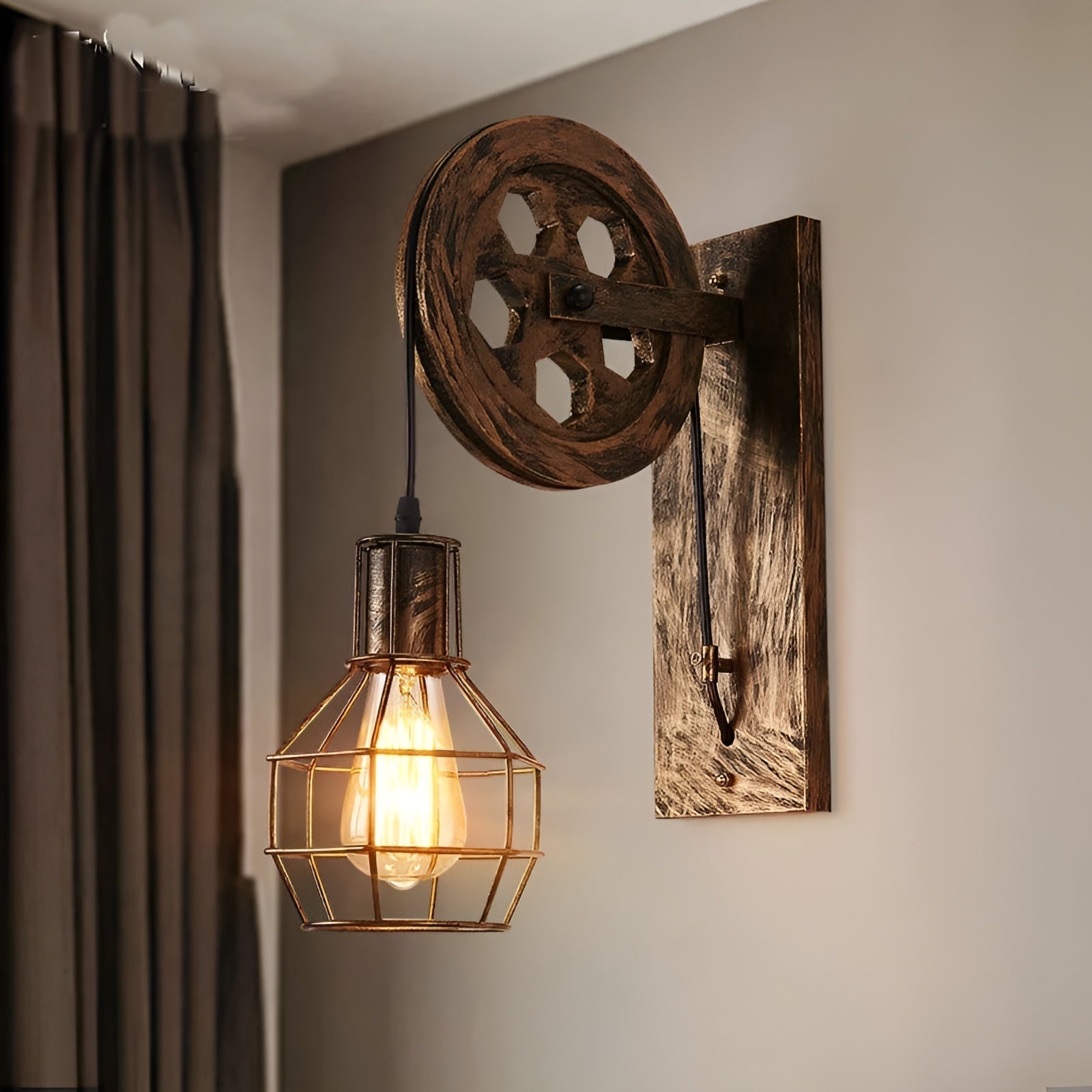 Lampe murale LED vintage industrielle - IronGlare