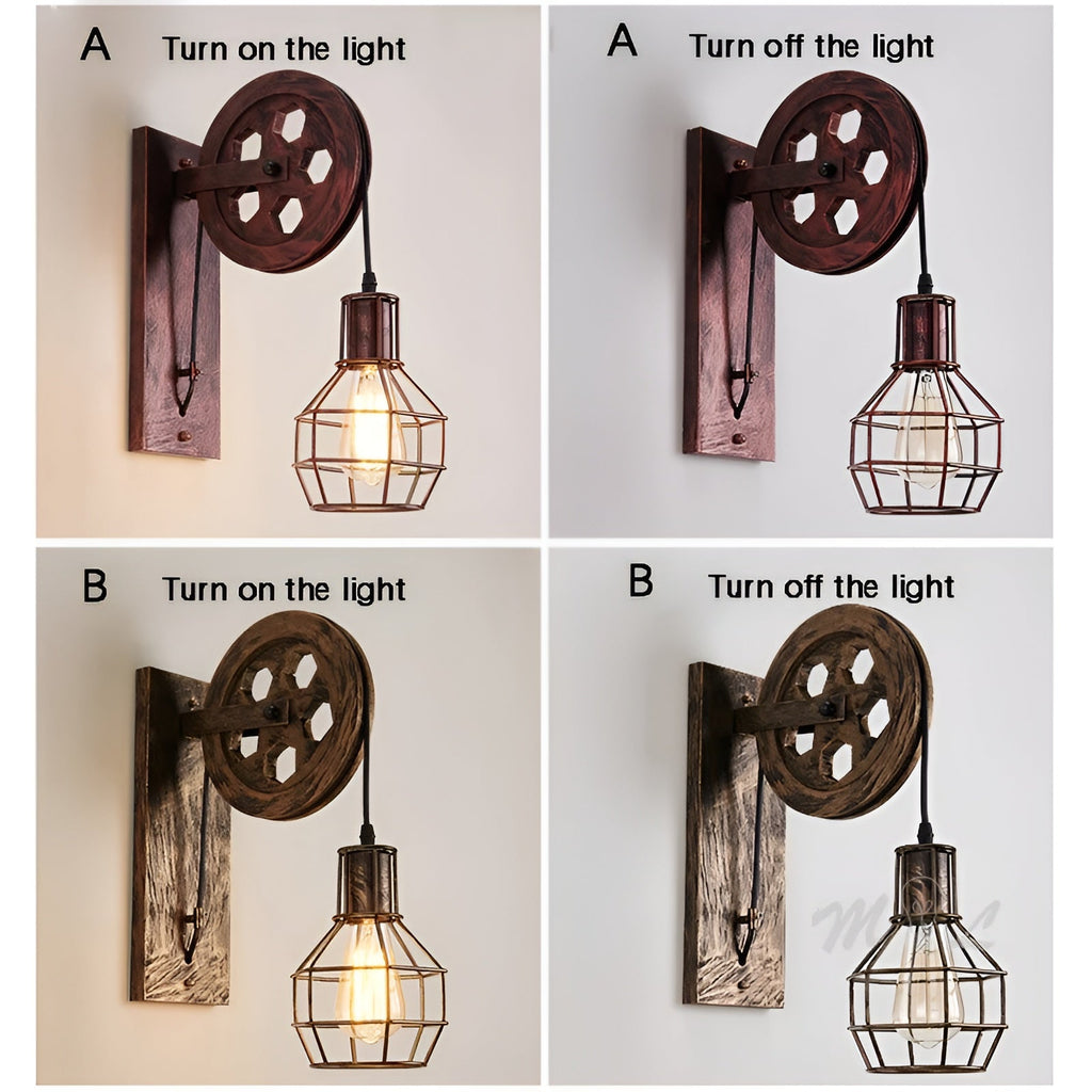 Lampe murale LED vintage industrielle - IronGlare
