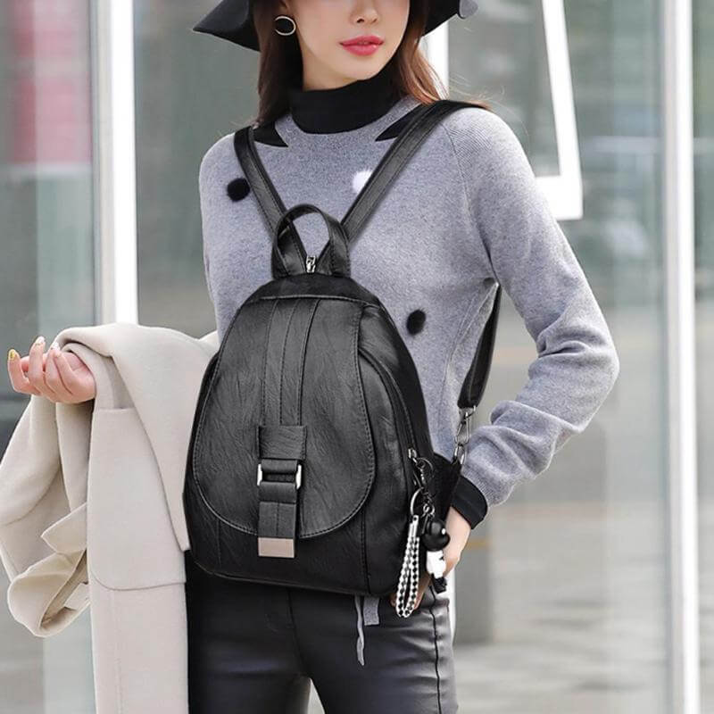 Sac à dos en cuir imperméable premium pour femmes