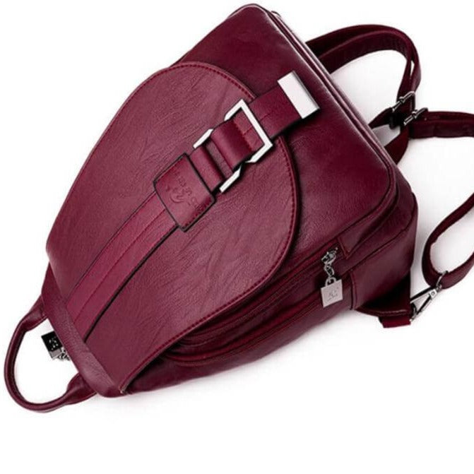 Sac à dos en cuir imperméable premium pour femmes