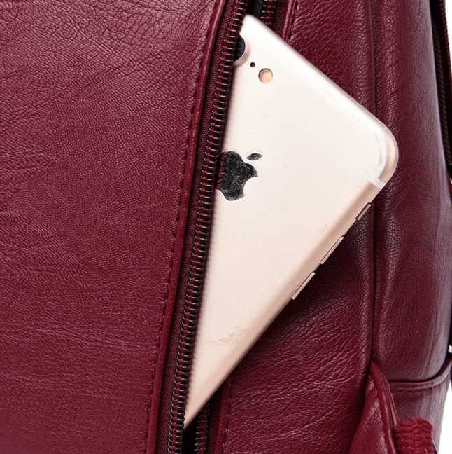 Sac à dos en cuir imperméable premium pour femmes