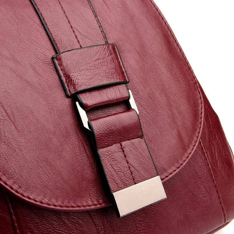 Sac à dos en cuir imperméable premium pour femmes