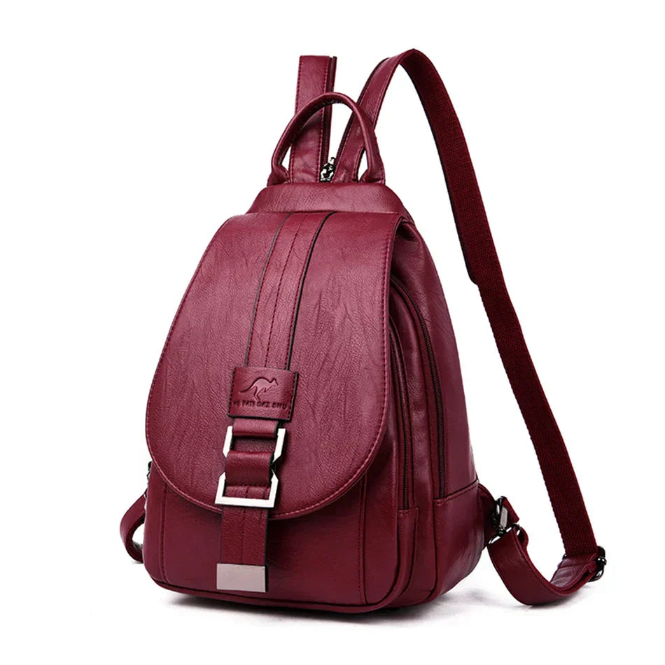 Sac à dos en cuir imperméable premium pour femmes