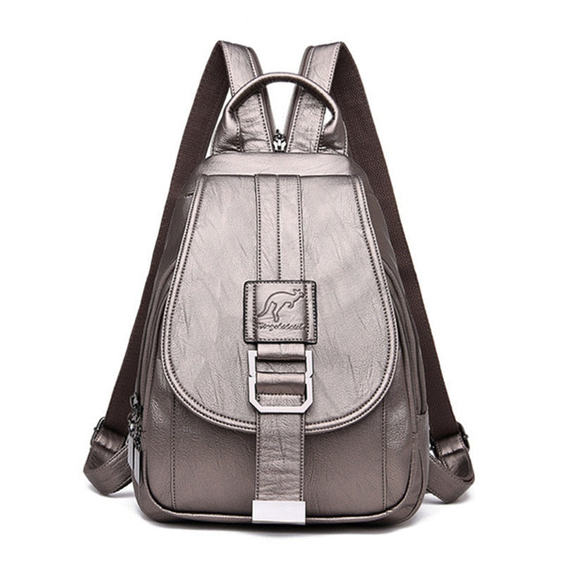 Sac à dos en cuir imperméable premium pour femmes