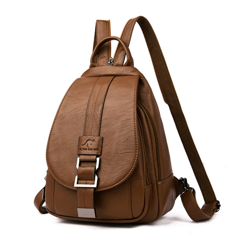 Sac à dos en cuir imperméable premium pour femmes
